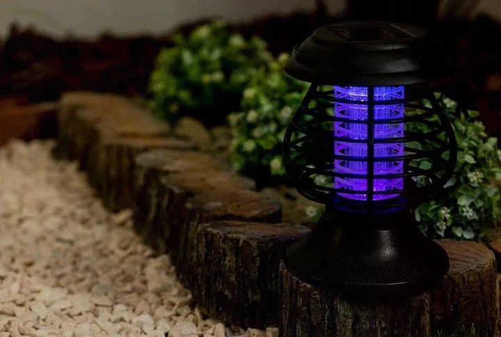 Світильник садовий антимоскітний Bug Zapper &bull; Вуличний LED світильник-пастка від комарів і літаючих комах для саду, дачі, тераси та альтанки 17742 фото