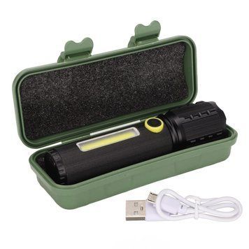 Ручний ліхтар із боковим підсвічуванням BL C63 COB+USB Charge ∙ Ліхтарик ручний BL-C63 COB із USB-зарядкою 16670 фото